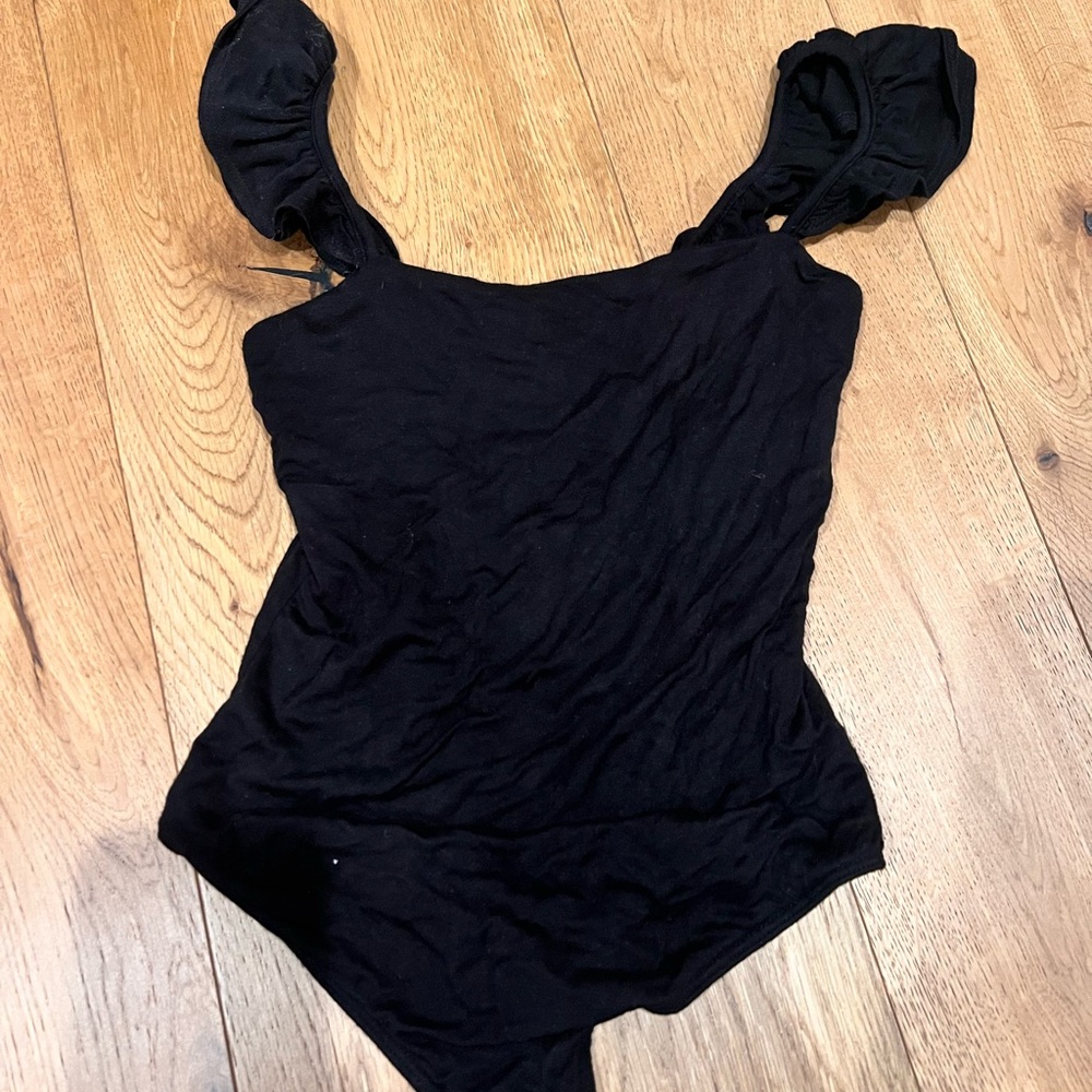 Lulus comfy black bodysuit size XS